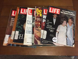 Quantity of LIFE Magazines.