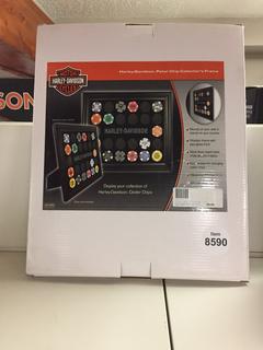 Harley Davidson Poker Chip Collectors Frame.