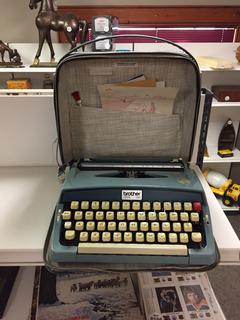 Vintage Brother Opus 888 Typewriter in Leather Case.