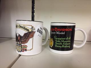 (2) Harley Davidson Mugs.