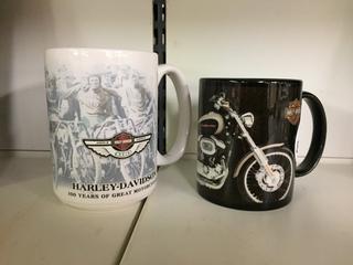 (2) Harley Davidson Mugs.