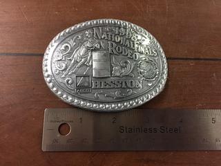 1998 NFR Rodeo Belt Buckle.