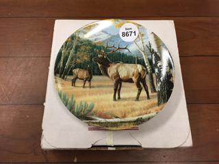 Decorative Plate "The Elk" 1989.