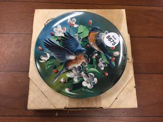 Decorative Plate "The Bluebird" 1986.