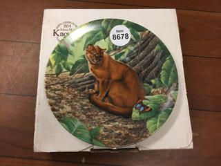 Decorative Plate "The Jaguarundi" 1990.