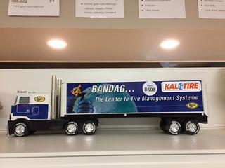 Bandag/Kaltire Toy Truck, 20 1/4".