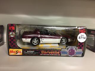 1995 Indianapolis 500 Official Pace Car Corvette 1/18 Scale Die Cast.