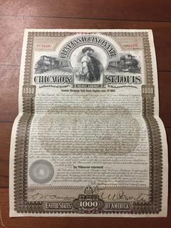 The Railway Company $1000 General Mortgage Gold Bond, No 21338.