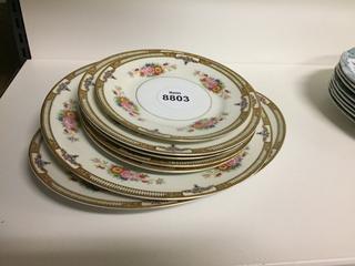 Assorted Matching Bone China Plates.