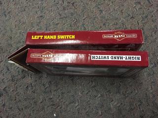 Right And Left Hand G Scale Track Switches.