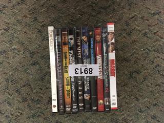 (10) Assorted DVD's.