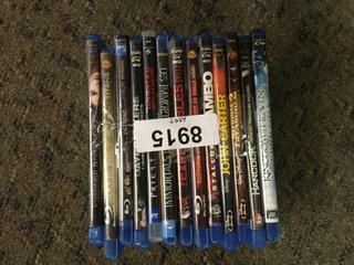 (13) Assorted Blue Ray Discs.