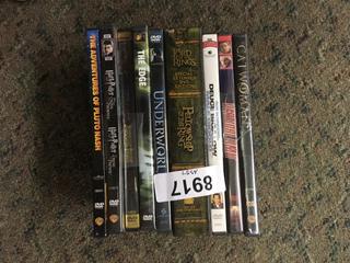 (9) Assorted DVD's.