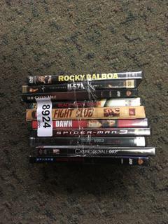 (10) Assorted DVD's.