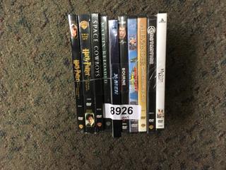 (10) Assorted DVD's.