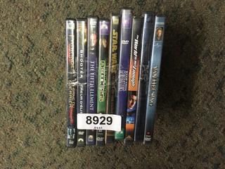 (9) Assorted DVD's.