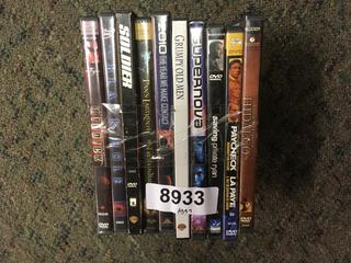 (10) Assorted DVD's.