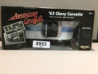 62' Chevy Corvette 1/18 Scale Die Cast.