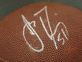 Autographed Game Ball By Pittsburgh Steelers #51 James Farrior - Middle Line Backer - 2002-2011.