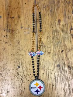 Commemorative Pittsburgh Steelers Beads From Superbowl XL (40) in Detroit.