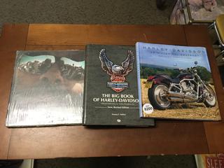 (3) Harley Davidson Books.
