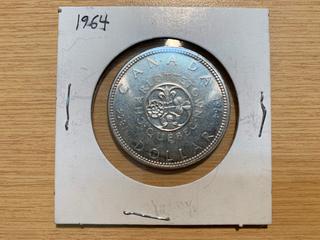 1964 Canada Silver Dollar.