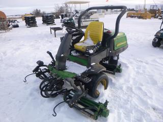 John Deere 2500A Precision Greens Mower c/w Yanmar Diesel, Showing 6,559 Hours, 20x10.00-10 Tires, (3) 22 In. Reels, SN TC250AD010623 *Note: No Start, Running Condition Unknown*