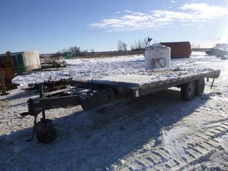 2002 18 Ft. T/A Equipment Trailer c/w Pintle Hitch, 225/75R15 Tires, VIN 2H9TF25E721058215  (E. Fence)