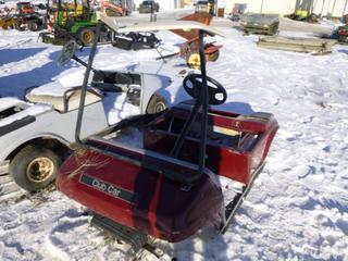 2004 Club Car Golf Utility Vehicle Frame, SN AQ0415-382160 *Note: No Engine, No Seat, Front and Back Fender Is Damaged* (N. Fence)
