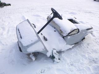 1996 Club Car Golf Utility Vehicle Frame, SN AG9628-509946 *Note: No Key, Drivers Side Wheels Missing, No Battery, Engine Condition Unknown* (N. Fence)