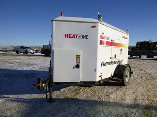2014 Thawzall Heat Zone H750 Flameless Heater c/w Cummins Diesel, Showing 4,565 Hours, GVWR 3,221 KG, 235/85R16 Tires, VIN 1T9BT1613EA576022 *Note: Battery Disconnected, Needs Boost*  (Row 1)