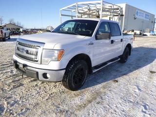 2013 Ford F-150 XLT 4X4 Crew Cab c/w 5.0L V8, A/T, A/C, Showing 295,321 Kms, LT 265/70R17 Tires, Spare Tire In Box, VIN 1FTFW1EF1DFC07091