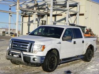 2012 Ford F-150 XLT 4X4 Crew Cab c/w 5.0L V8, A/T, A/C, Showing 295,057 Kms, LT 265/70R17 Tires, Spare Tire In Box, VIN 1FTFW1EF6CFB46576 *Note: Drivers Side Rear Door Does Not Open From Outside*