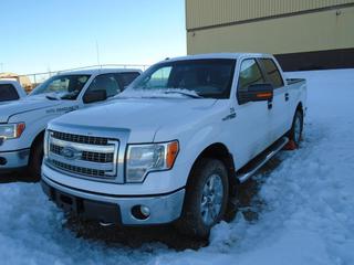 2013 Ford F-150 XLT XTR 4X4 Crew Cab c/w 5.0L, A/T, A/C, 6 Ft. Box, Running Boards, 275/65R18 Tires At 50%, Running Boards, VIN 1FTFW1EF9DKF22941, Unit 61129 *Note: Broken Windshield, Wiring Burnt Due To Grass Fire, Drivers Side Air Bag Deployed, Running Condition Unknown, Parts Only* (Dead Row)