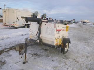 2013 Magnum MLT5200 Light Tower 20 KW c/w Isuzu Diesel, Showing 14,546 Hours, ST 205/75R15 Tires, VIN 5AJLS1411DB300284 (Row 1)