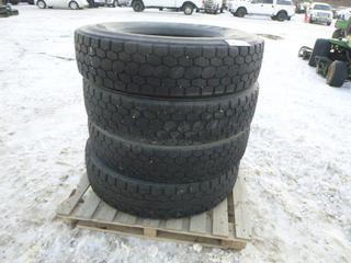 (4) Bridgestone Tires, 11R24.5