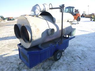 Frost Fighter Ice Portable Construction Heater, Model 350 LP/NG c/w LP/NG Capability, Max Input 350,000, 12x3.00 Tires, SN 0100134PN *Note: Working Condition Unknown* (Row 2)