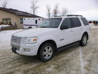 2008 Ford Explorer 4X4  XLT c/w 4.0L, A/T, A/C, Showing 195,118 Kms, 114 In. W/B, 245/65R17 Tires, Keyless Entry, 1FMEU73E88UB12765 *Note: Out of Province (SK)*