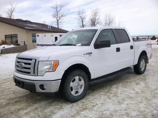 2010 Ford F-150 XLT 4X4 Crew Cab c/w 5.4L Triton, A/T, Showing 169,466 Kms, 265/70R17 Tires, Flex Fuel, VIN 1FTFW1EV5AFB64281 *Note: Out of Province (SK), Left Outside Door Handle Does Not Work, Check Engine Light On, Hail Damage On Hood and Roof*