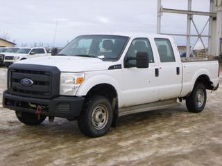 2014 Ford F-250 4X4 Crew Cab c/w 6.2L V8, A/T, A/C, Showing 192,283 Kms, GVWR 9,900 Lb, 245/75R17 Tires, Spring Susp, VIN 1FT7W2B60EEA62888 *Note: Check Engine Light On*