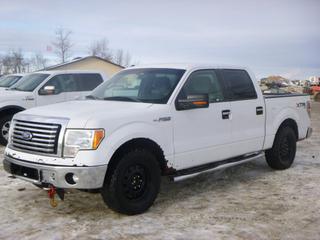 2012 Ford F-150 XLT 4X4 Crew Cab c/w 5.0L V8, A/T, A/C, Showing 153,876 Kms, GVWR 7,350 Lb, 275/65R18 Tires, VIN 1FTFW1EF8CFA61903 *Note: Starts With Boost, Check Engine Light Stays On*