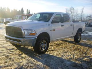 2012 Dodge Ram 2500 4X4 Crew Cab c/w 5.7L Hemi V8, A/T, A/C, Showing 213,535 Kms, 265/70R17 Tires, VIN 3C6TD5CT4CG204697 *Note: Rear Bumper Damaged, Tailgate Damaged, Does Not Open*