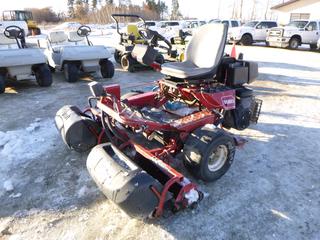 Toro Greensmaster 3100 Mower c/w Briggs and Stratton Vanguard V-Twin, 18 HP, Showing 3,316 Hours, (3) 20 In. Reels, 18X9.5-8NHS Turf Tires, SN 043562700001 *Note: Starts With Boost*