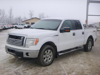 2012 Ford F-150 XLT XTR 4X4 Crew Cab c/w 5.0L, A/T, A/C, Showing 218,652 Kms, 6 Ft. Box, Lock Box Cover, Running Boards, 275/65R18 Tires At 50%, VIN 1FTFW1EF2CFA61914, Unit 6114  *Note: Runs, Need Repairs, Damaged Grill* 