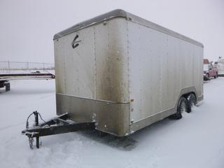 2008 Charmac Carrus 16 Ft. T/A Enclosed Trailer c/w Ball Hitch, 205/75R15 Tires, VIN 4RYG162098T111229