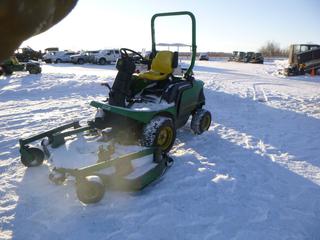 John Deere 1445 Front Mount Mower c/w John Deere 3012D008 Diesel, 4WD, Showing 308,849 Kms, 4,044 Hours, 23x10.50-12 Front Turf Tires, 18x8.50-10 Rear Turf Tires, 70 In. Deck, SN TC1445D030820 *Note: Brake Lock Disengaged*