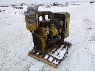 Detroit Diesel Engine, Model 50437001, Showing 2,235 Hrs, S/N 4D0099554 (Row 1)