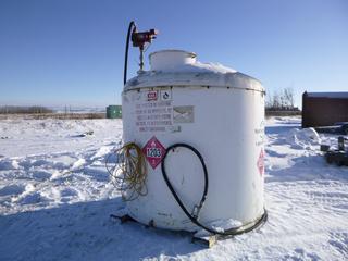 Fuel Tank c/w Fill-Rite Pump, Hose/Nozzle, Fork Pockets, 5000L (APO) Capacity (E. Warehouse)