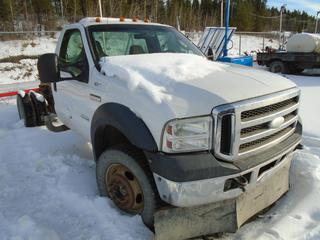2006 Ford F-550 XL 4x4 Cab & Chassis C/w 6.0L Diesel, A/T VIN 1FDAF57P46ED00263 *NOTE PARTS ONLY, LOAD OUT BY APPOINTMENT ONLY JANUARY 6 & 7, 2021, LOCATED @ COAL VALLEY MINE Contact Bruce Bernard 587-646-3463 for Inquiries/Load Out* (PL#367)