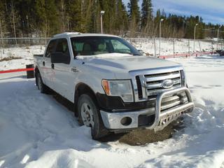 2009 Ford F-150 XLT 4x4 Crew Cab Pickup C/w V8, A/T VIN 1FTFW1EV1AFA38659 *NOTE PARTS ONLY, LOAD OUT BY APPOINTMENT ONLY JANUARY 6 & 7, 2021, LOCATED @ COAL VALLEY MINE Contact Bruce Bernard 587-646-3463 for Inquiries/Load Out* (PL#368)